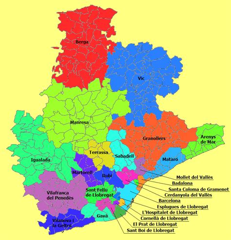 partido judicial igualada|Listado de PARTIDOS JUDICIALES provincia de BARCELONA